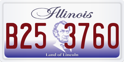 IL license plate B253760