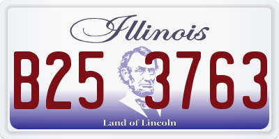 IL license plate B253763