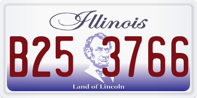 IL license plate B253766