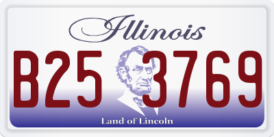 IL license plate B253769