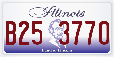 IL license plate B253770