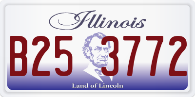 IL license plate B253772