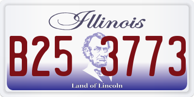 IL license plate B253773