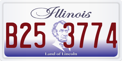IL license plate B253774
