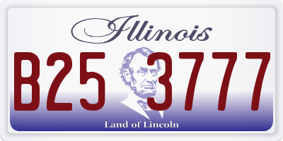 IL license plate B253777