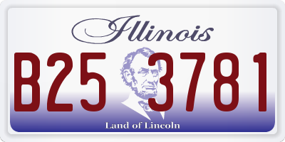 IL license plate B253781