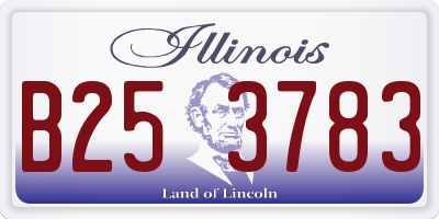 IL license plate B253783