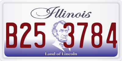 IL license plate B253784
