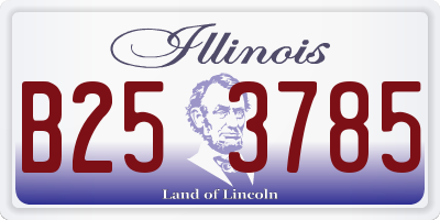 IL license plate B253785