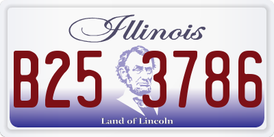 IL license plate B253786