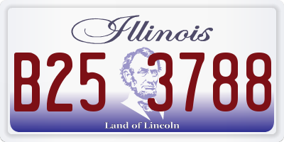 IL license plate B253788
