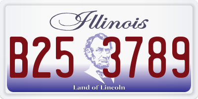 IL license plate B253789