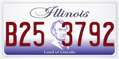 IL license plate B253792