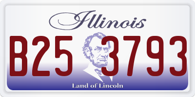 IL license plate B253793