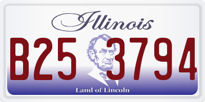 IL license plate B253794