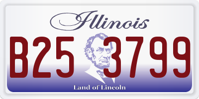 IL license plate B253799