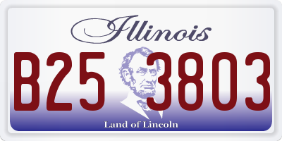 IL license plate B253803