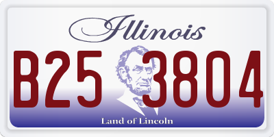 IL license plate B253804