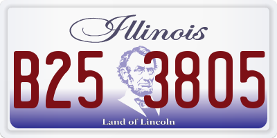 IL license plate B253805