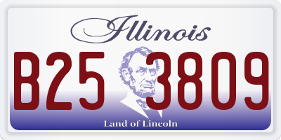 IL license plate B253809