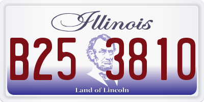 IL license plate B253810