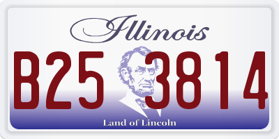 IL license plate B253814