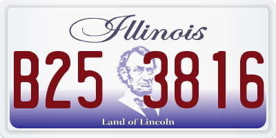 IL license plate B253816