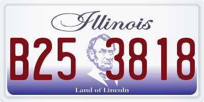 IL license plate B253818