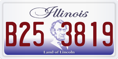 IL license plate B253819