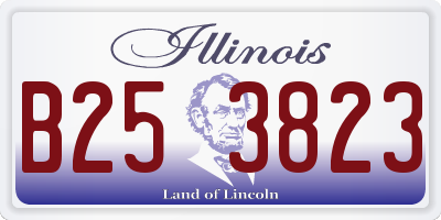 IL license plate B253823