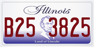 IL license plate B253825