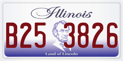 IL license plate B253826
