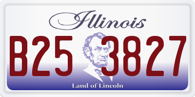 IL license plate B253827