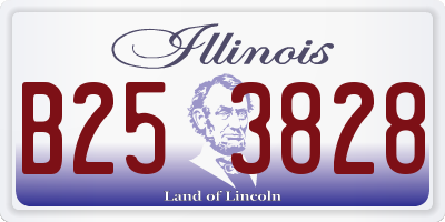 IL license plate B253828