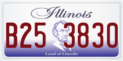 IL license plate B253830
