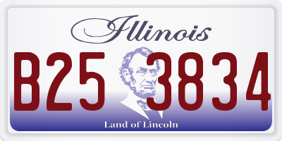 IL license plate B253834