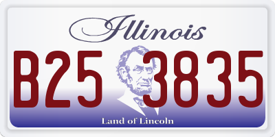 IL license plate B253835