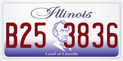 IL license plate B253836