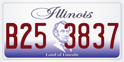 IL license plate B253837