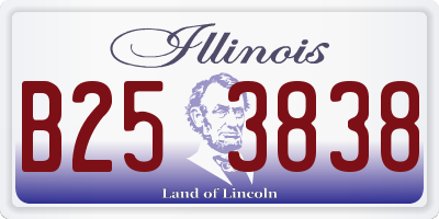 IL license plate B253838