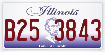 IL license plate B253843