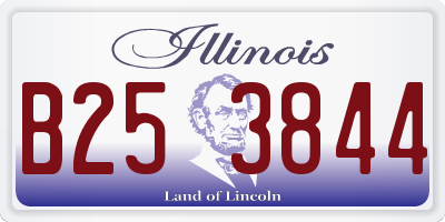 IL license plate B253844