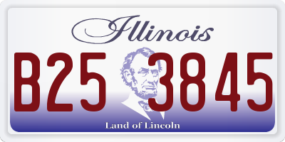 IL license plate B253845