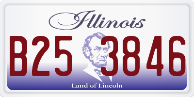 IL license plate B253846