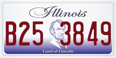 IL license plate B253849