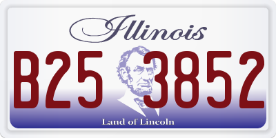 IL license plate B253852