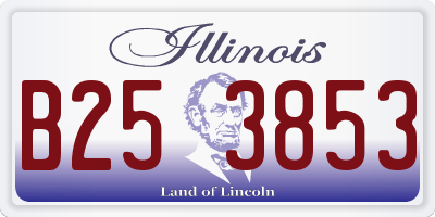 IL license plate B253853