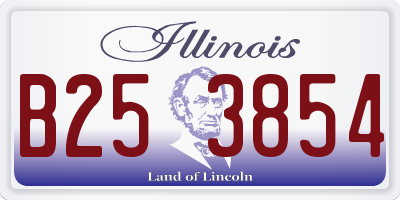 IL license plate B253854