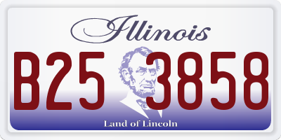 IL license plate B253858