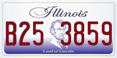 IL license plate B253859